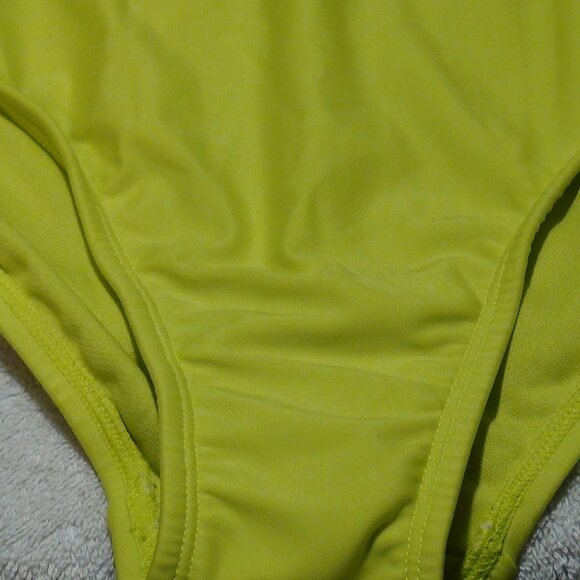 Kona Sol Women's One Piece Swimsuit Tummy Control U-Wire Lime Medium (8-10) - Picture 6 of 16